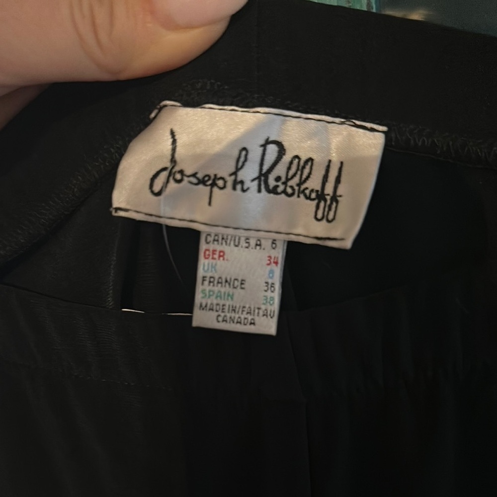 Vintage Joseph Ribkoff Black Wide Leg Pants - Picture 3 of 5